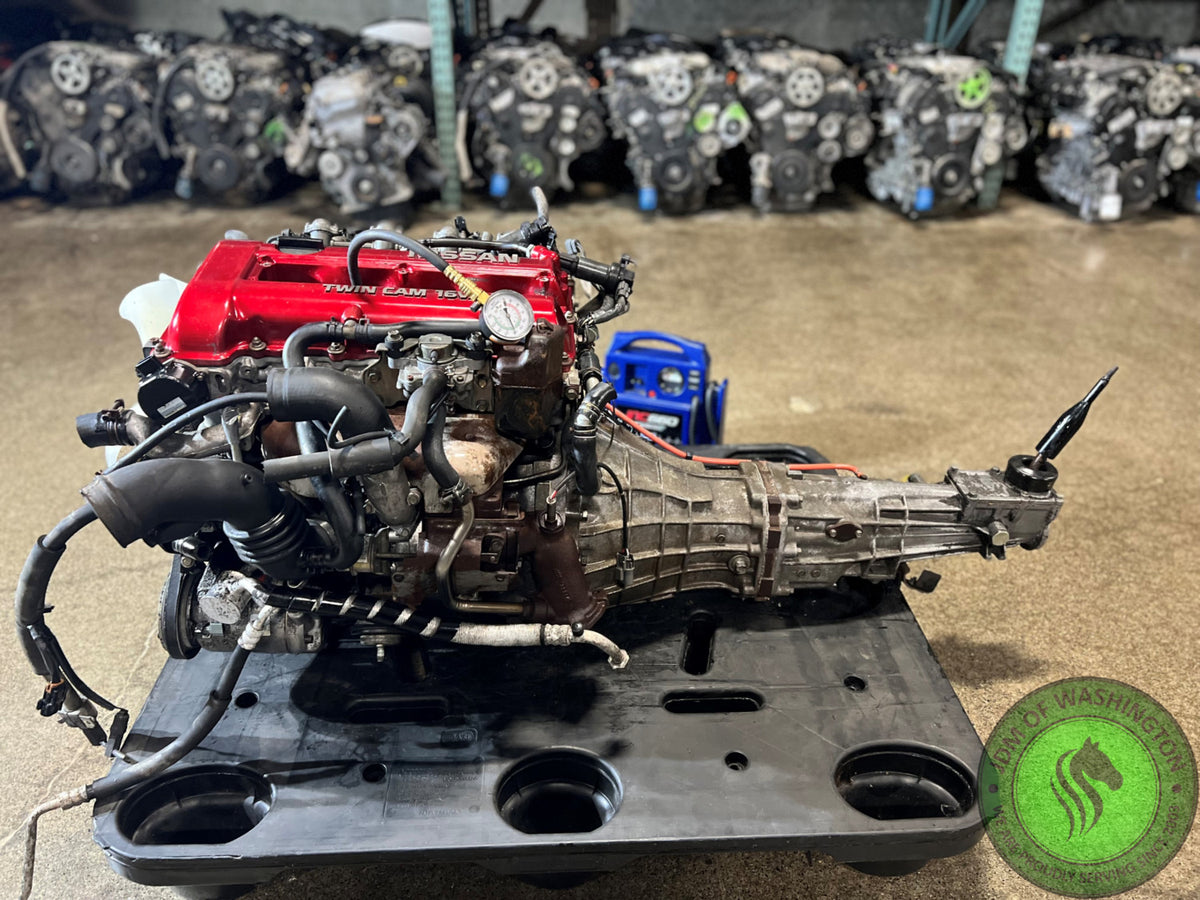 JDM SR20DET 2.0L TORBO ENGINE WITH 5 SPEED MANUAL TRANSMISSION NISSAN S13SILVIA