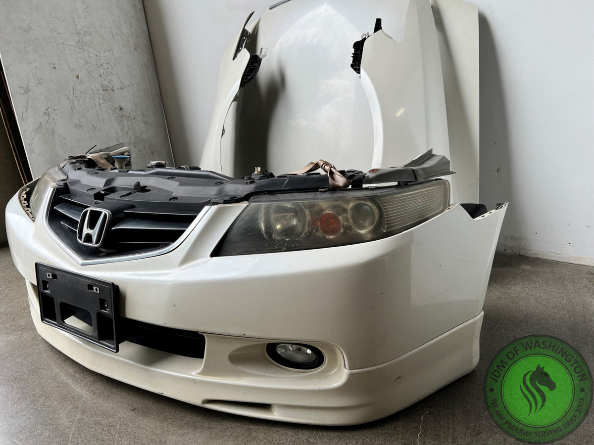 JDM 2004-2008 ACURA TSX COMPLETE WHITE FRONT END CONVERSION