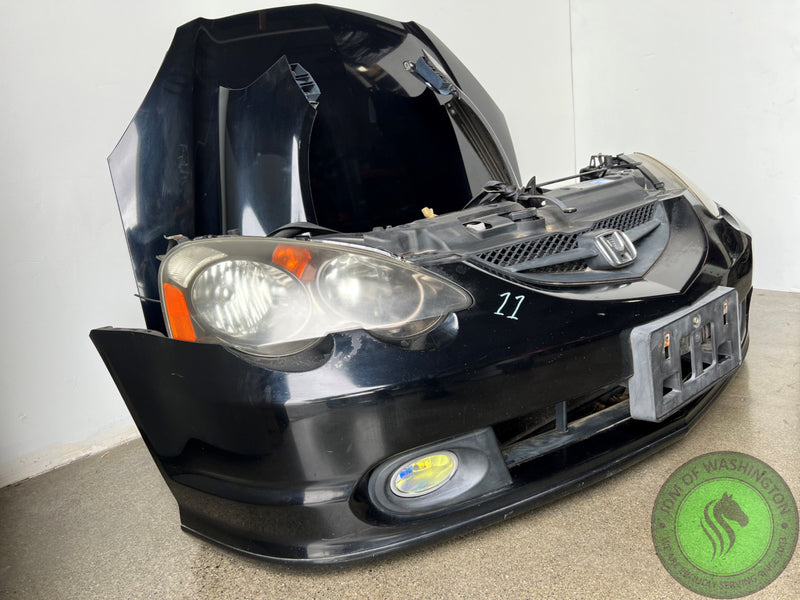 JDM 2002-2006 ACURA RSX BLACK FRONT END NOSE CUT CONVERSION