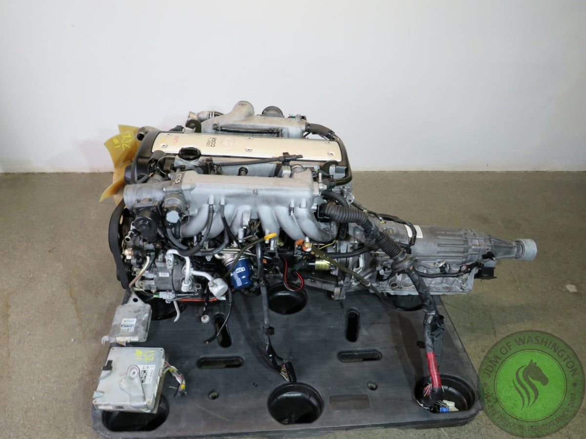 JDM 1996-2005 Toyota 1JZGTE VVTI ETCS Front Sump Engine with Automatic Transmission Swap