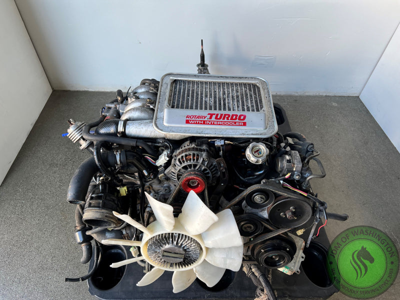 JDM 1989-1991 MAZDA RX7 ROTARY TURBO 1.3 ENGINE & 5 Speed TRANSMISSION ECU SWAP 13B