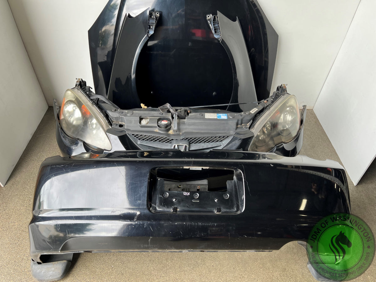 JDM 2002-2006 ACURA RSX BLACK FRONT END NOSE CUT CONVERSION