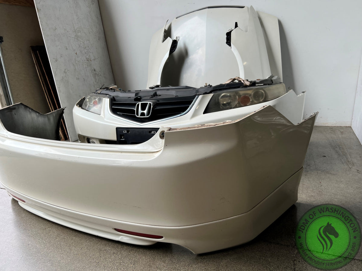 JDM 2004-2008 ACURA TSX COMPLETE WHITE FRONT END CONVERSION