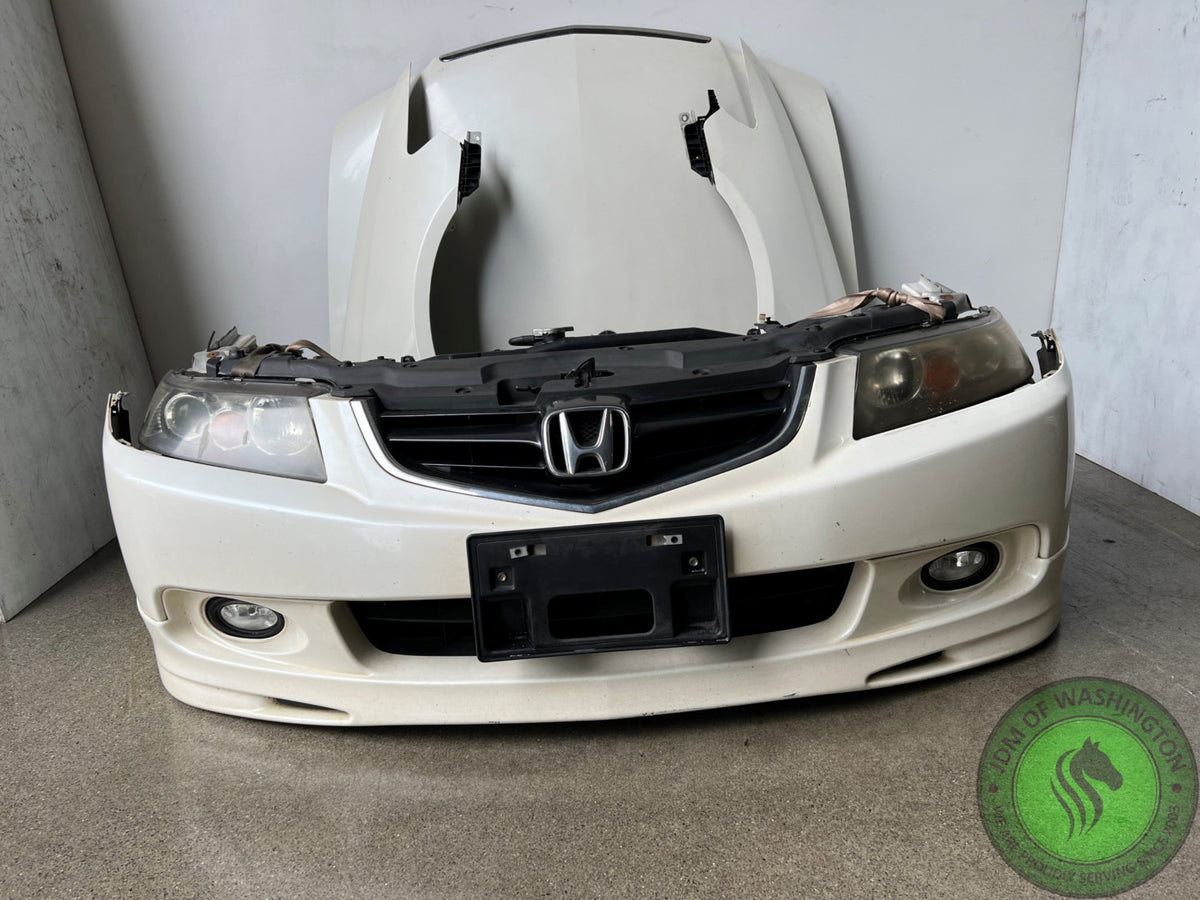 JDM 2004-2008 ACURA TSX COMPLETE WHITE FRONT END CONVERSION