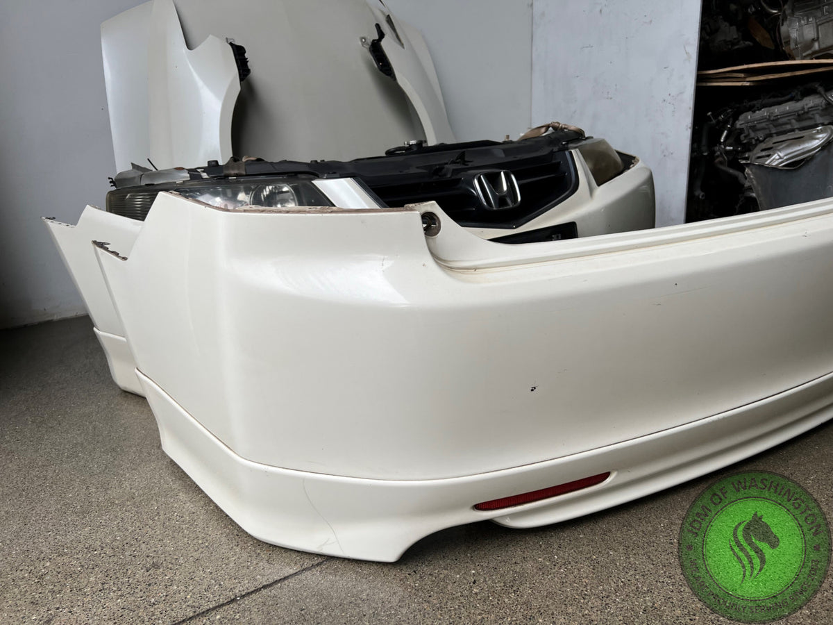 JDM 2004-2008 ACURA TSX COMPLETE WHITE FRONT END CONVERSION